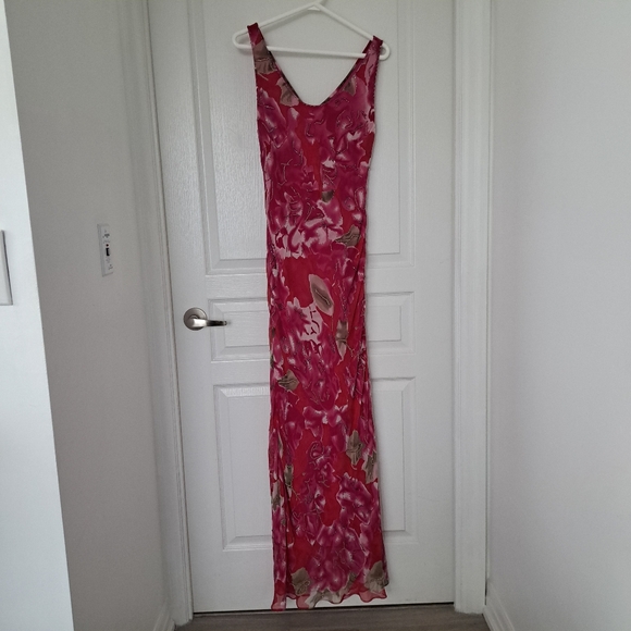 Lexus Bright Magenta Long Party With Shawl Dress Size 10 - Picture 2 of 7